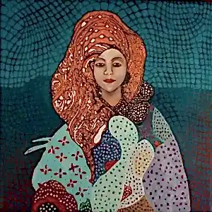 BİNNUR YÜCEBAŞ RUOCCO tarafından 2020 yılında 25x25 cm ölçülerinde Tuval üzeri yağlı boya tekniği ile yapılmıştır.