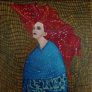 BİNNUR YÜCEBAŞ RUOCCO tarafından 2020 yılında 25x25 cm ölçülerinde Tuval üzeri yağlı boya tekniği ile yapılmıştır.