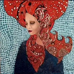 BİNNUR YÜCEBAŞ RUOCCO tarafından 2020 yılında 25x25 cm ölçülerinde Tuval üzeri yağlı boya tekniği ile yapılmıştır.