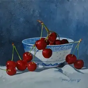 HASAN SAYGIN tarafından 2020 yılında 25x25 cm ölçülerinde Tuval üzeri yağlı boya tekniği ile yapılmıştır.