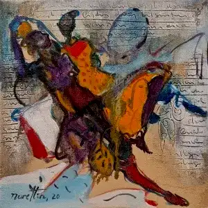 NURETTİN AKKAYA tarafından 2020 yılında 25x25 cm ölçülerinde Tuval üzeri yağlı boya tekniği ile yapılmıştır.