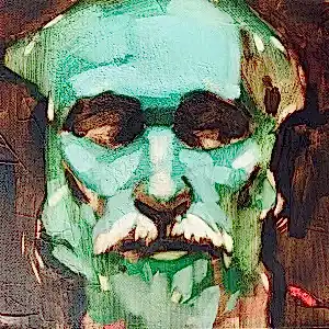 SEMA ÖCAL tarafından 2020 yılında 25x25 cm ölçülerinde Tuval üzeri yağlı boya tekniği ile yapılmıştır.