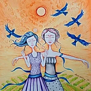 ZEKİYE AKALIN tarafından 2020 yılında 25x25 cm ölçülerinde Tuval üzeri yağlı boya tekniği ile yapılmıştır.