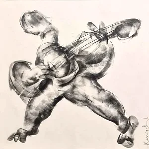 ALİ HERİSCHİ tarafından 2020 yılında 25x25 cm ölçülerinde Kağıt üzeri karışık teknik tekniği ile yapılmıştır.