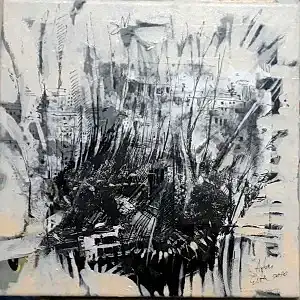 AYHAN ÇETİN tarafından 2020 yılında 25x25 cm ölçülerinde Tuval üzeri akrilik boya tekniği ile yapılmıştır.