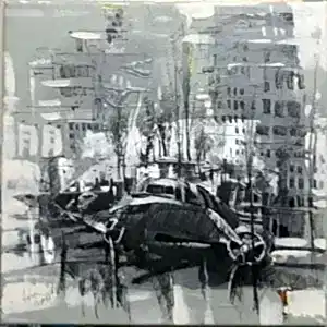 AYHAN ÇETİN tarafından 2020 yılında 25x25 cm ölçülerinde Tuval üzeri akrilik boya tekniği ile yapılmıştır.