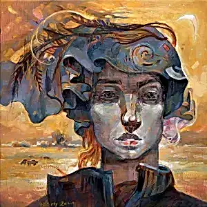 ADEM BAŞPINAR tarafından 2021 yılında 25x25 cm ölçülerinde Tuval üzeri akrilik boya tekniği ile yapılmıştır.