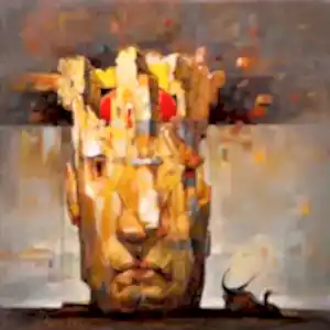 ADEM BAŞPINAR tarafından 2021 yılında 25x25 cm ölçülerinde Tuval üzeri akrilik boya tekniği ile yapılmıştır.