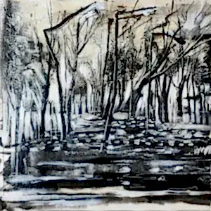 AYHAN ÇETİN tarafından 2021 yılında 25x25 cm ölçülerinde Tuval üzeri akrilik boya tekniği ile yapılmıştır.