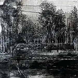 AYHAN ÇETİN tarafından 2021 yılında 25x25 cm ölçülerinde Tuval üzeri akrilik boya tekniği ile yapılmıştır.