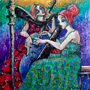 DERYA YILDIZ tarafından 2021 yılında 25x25 cm ölçülerinde Tuval üzeri yağlı boya tekniği ile yapılmıştır.