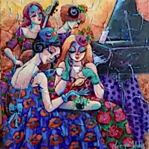 DERYA YILDIZ tarafından 2021 yılında 25x25 cm ölçülerinde Tuval üzeri yağlı boya tekniği ile yapılmıştır.