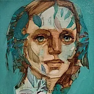 SEMA ÖCAL tarafından 2021 yılında 25x25 cm ölçülerinde Tuval üzeri yağlı boya tekniği ile yapılmıştır.