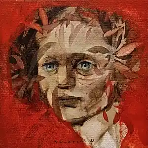 SEMA ÖCAL tarafından 2021 yılında 25x25 cm ölçülerinde Tuval üzeri yağlı boya tekniği ile yapılmıştır.