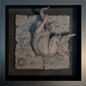 BUĞRA ÖZER tarafından 2021 yılında 25x25 cm ölçülerinde Seramik tekniği ile yapılmıştır.