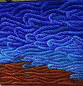 AHMET YEŞİL tarafından 2021 yılında 25x25 cm ölçülerinde Tuval üzeri yağlı boya tekniği ile yapılmıştır.