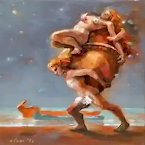 ADEM BAŞPINAR tarafından 2023 yılında 25x25 cm ölçülerinde Tuval üzeri akrilik boya tekniği ile yapılmıştır.