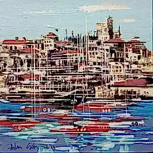 AYHAN ÇETİN tarafından 2023 yılında 25x25 cm ölçülerinde Tuval üzeri akrilik boya tekniği ile yapılmıştır.