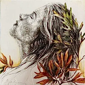 ILGIN ERDEM tarafından 2023 yılında 25x25 cm ölçülerinde Tuval üzeri yağlı boya tekniği ile yapılmıştır.