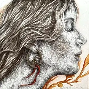 ILGIN ERDEM tarafından 2023 yılında 25x25 cm ölçülerinde Tuval üzeri yağlı boya tekniği ile yapılmıştır.