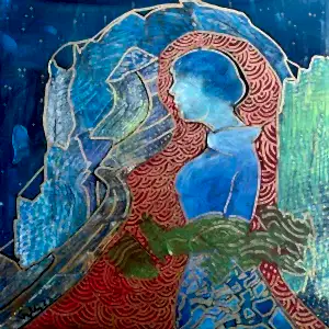 NECMETTİN ÖZLÜ tarafından 2023 yılında 25x25 cm ölçülerinde Tuval üzeri yağlı boya tekniği ile yapılmıştır.