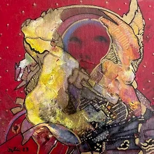 NECMETTİN ÖZLÜ tarafından 2023 yılında 25x25 cm ölçülerinde Tuval üzeri yağlı boya tekniği ile yapılmıştır.