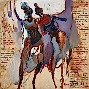 NURETTİN AKKAYA tarafından 2023 yılında 25x25 cm ölçülerinde Tuval üzeri yağlı boya tekniği ile yapılmıştır.