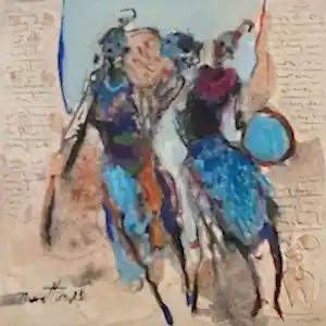 NURETTİN AKKAYA tarafından 2023 yılında 25x25 cm ölçülerinde Tuval üzeri yağlı boya tekniği ile yapılmıştır.