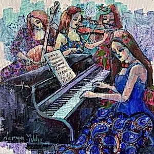 DERYA YILDIZ tarafından 2023 yılında 25x25 cm ölçülerinde Tuval üzeri yağlı boya tekniği ile yapılmıştır.