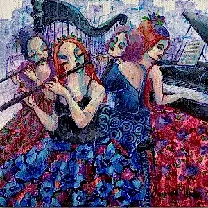 DERYA YILDIZ tarafından 2023 yılında 25x25 cm ölçülerinde Tuval üzeri yağlı boya tekniği ile yapılmıştır.