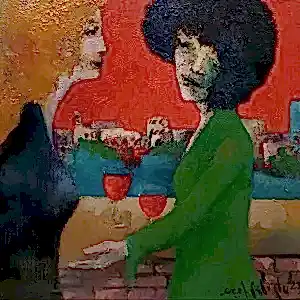 EROL PELİOĞLU tarafından 2023 yılında 25x25 cm ölçülerinde Tuval üzeri yağlı boya tekniği ile yapılmıştır.