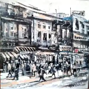 AYHAN ÇETİN tarafından 2024 yılında 25x25 cm ölçülerinde Tuval üzeri akrilik boya tekniği ile yapılmıştır.