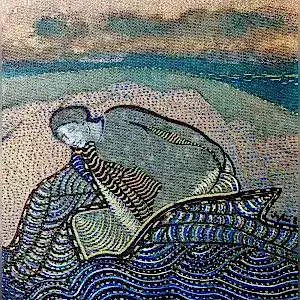 NECMETTİN ÖZLÜ tarafından 2024 yılında 25x25 cm ölçülerinde Tuval üzeri akrilik boya tekniği ile yapılmıştır.