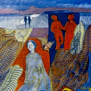 NECMETTİN ÖZLÜ tarafından 2024 yılında 25x25 cm ölçülerinde Tuval üzeri akrilik boya tekniği ile yapılmıştır.