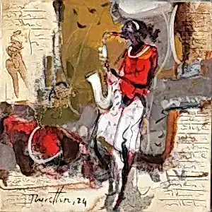 NURETTİN AKKAYA tarafından 2024 yılında 25x25 cm ölçülerinde Tuval üzeri yağlı boya tekniği ile yapılmıştır.