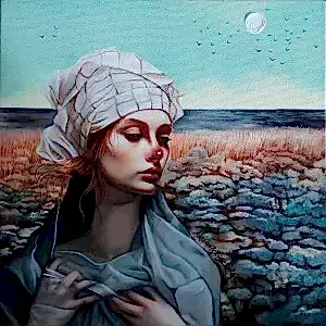 ZEKİYE AKALIN tarafından 2024 yılında 25x25 cm ölçülerinde Tuval üzeri yağlı boya tekniği ile yapılmıştır.