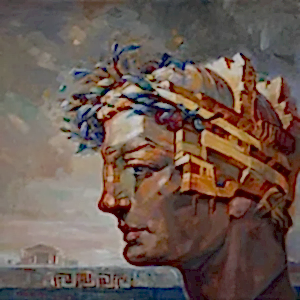 ADEM BAŞPINAR tarafından 2022 yılında 25x25 cm ölçülerinde Tuval üzeri akrilik boya tekniği ile yapılmıştır.