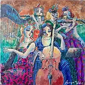 DERYA YILDIZ tarafından 2022 yılında 25x25 cm ölçülerinde Tuval üzeri yağlı boya tekniği ile yapılmıştır.