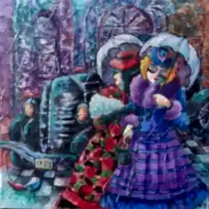 DERYA YILDIZ tarafından 2022 yılında 25x25 cm ölçülerinde Tuval üzeri yağlı boya tekniği ile yapılmıştır.