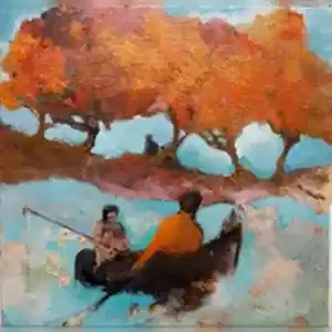 EROL PELİOĞLU tarafından 2022 yılında 25x25 cm ölçülerinde Tuval üzeri yağlı boya tekniği ile yapılmıştır.