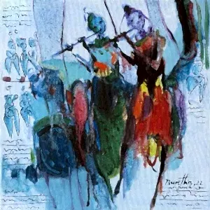 NURETTİN AKKAYA tarafından 2022 yılında 25x25 cm ölçülerinde Tuval üzeri yağlı boya tekniği ile yapılmıştır.