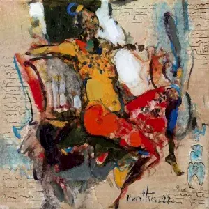 NURETTİN AKKAYA tarafından 2022 yılında 25x25 cm ölçülerinde Tuval üzeri yağlı boya tekniği ile yapılmıştır.