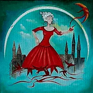 ZEKİYE AKALIN tarafından 2022 yılında 25x25 cm ölçülerinde Tuval üzeri yağlı boya tekniği ile yapılmıştır.