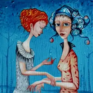 ZEKİYE AKALIN tarafından 2022 yılında 25x25 cm ölçülerinde Tuval üzeri yağlı boya tekniği ile yapılmıştır.