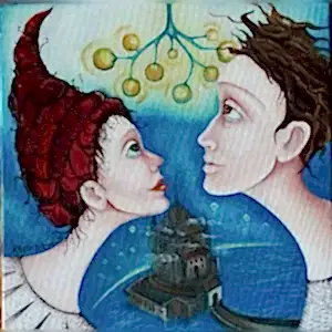 ZEKİYE AKALIN tarafından 2022 yılında 25x25 cm ölçülerinde Tuval üzeri yağlı boya tekniği ile yapılmıştır.