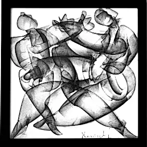 ALİ HERİSCHİ tarafından 2022 yılında 25x25 cm ölçülerinde Kağıt üzeri karışık teknik tekniği ile yapılmıştır.