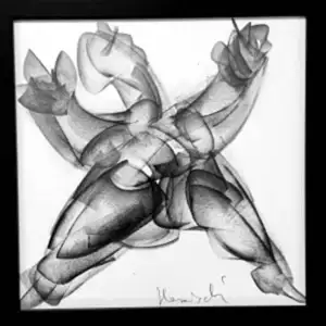 ALİ HERİSCHİ tarafından 2022 yılında 25x25 cm ölçülerinde Kağıt üzeri karışık teknik tekniği ile yapılmıştır.