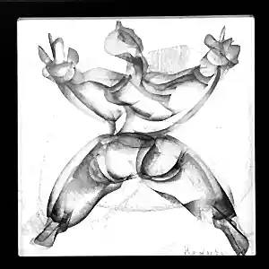 ALİ HERİSCHİ tarafından 2022 yılında 25x25 cm ölçülerinde Kağıt üzeri karışık teknik tekniği ile yapılmıştır.