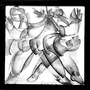 ALİ HERİSCHİ tarafından 2022 yılında 25x25 cm ölçülerinde Kağıt üzeri karışık teknik tekniği ile yapılmıştır.