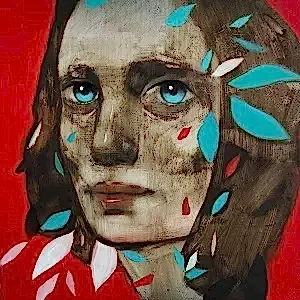 SEMA ÖCAL tarafından 2022 yılında 25x25 cm ölçülerinde Tuval üzeri yağlı boya tekniği ile yapılmıştır.